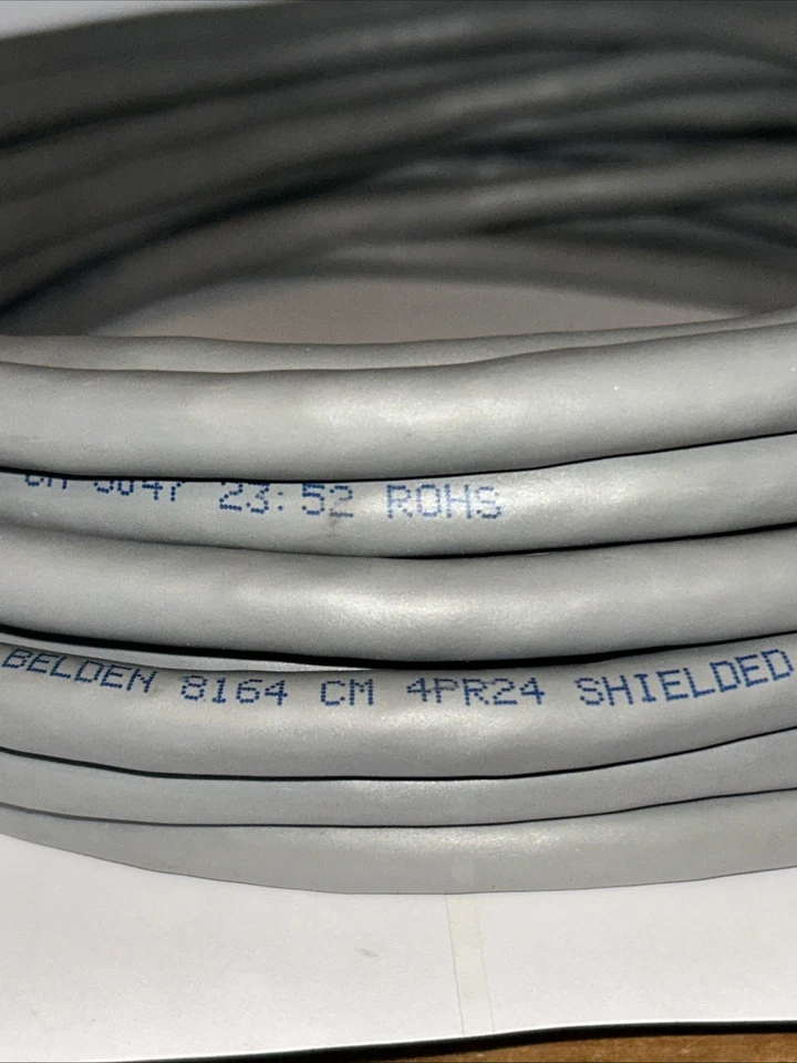 Belden 8164  4pair 24 Ga. Stranded Shielded Low Cap RS232 RS422  28 ft hank - Image 1 of 1