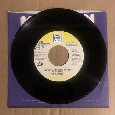 Rick James, 45 rpm, Promo, VG+, Sweet And Sexy Thing, 1844GF - Image 1 of 2