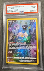 POKEMON CARD MEW HOLO RARE 10 CROWN ZENITH FULL ART #10 GRADED PSA 9 MINT - Picture 1 of 3