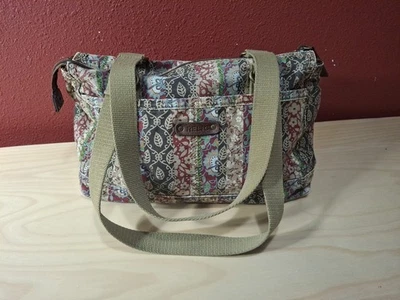 Relic By Fossil Purse Tapestry Floral Boho Double Handle Shoulder Bag Canvas - Image 1 of 4