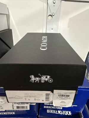 Sandalias Coach Udele para mujer talla 5 nuevas en caja carbón/negro $95 venta al por menor Foto 1 de 4