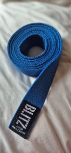 Blue 250 cm Blitz Sports Lightweight Karate Belt Karate Judo Rank Colour Belt - Picture 1 of 2