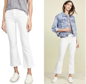 Frame Le Crop Mini Boot Denim Jeans weiß Größe 28 Top Zustand - Bild 1 von 16