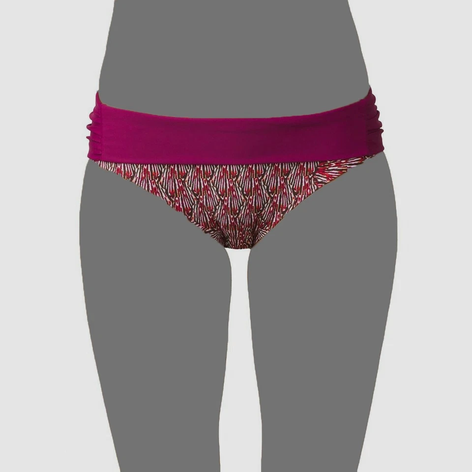 Roupa de banho feminina Prana roxa estampada parte inferior do biquíni Sirra tamanho XL - Imagem 1 de 1