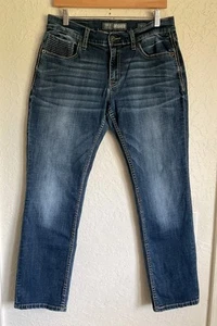 BKE Jeans Herren 30X30 Carter Straight Leg Denim Stretch Schnalle - Bild 1 von 10