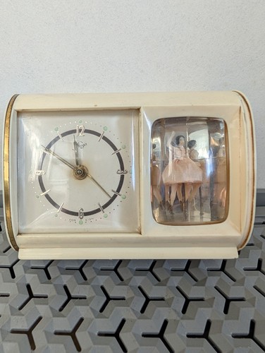 Vintage 1950's Westclox Square Alarm Clock~ Works ~But Alarm Is