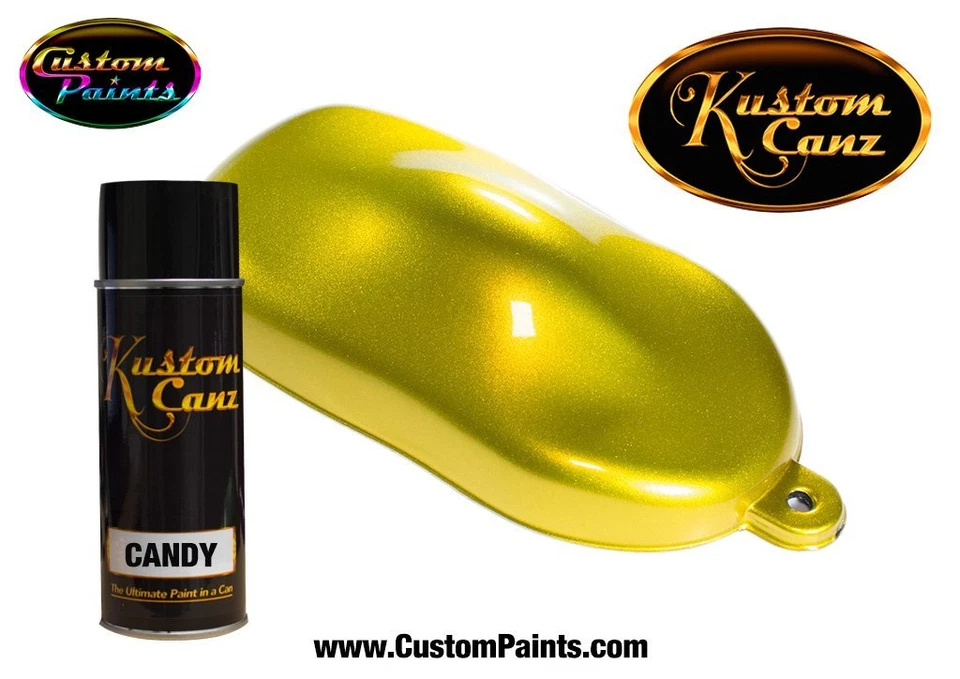 Pintura personalizada Kustom Canz AMARILLO CARAMELO 12 OZ AEROSOL, motocicleta, pintura automática HOK Foto 1 de 1