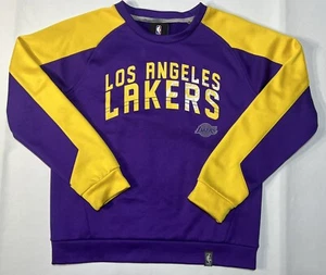 NBA Kid's Prime Los Angeles Lakers manga larga púrpura/amarillo talla M 10/12 - Imagen 1 de 6