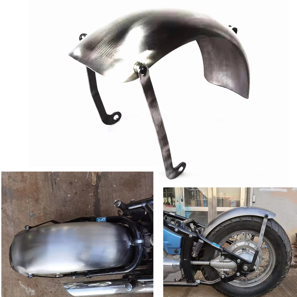 Guardabarros trasero universal de acero para moto Yamaha Dragstar 400 650 Foto 1 de 4