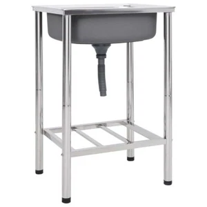 Camping Sink Single Basin Stainless Steel - Picture 1 of 7