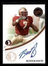 2007 Press Pass #NNO Buster Davis  Autographs Bronze  Mint+ New