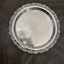 ONEIDA 12” Silver Plated Round Serving Tray