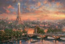 Paris, City of Love --- Eiffel Tower, France --- Thomas Kinkade Dealer Postcard 