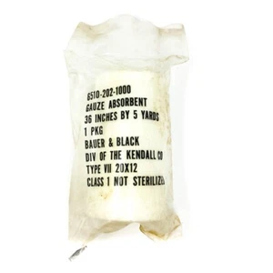 Vietnam Era US Military 6510-202-1000 Gauze Absorbent, Type VII - 36 in x 5 yds - Picture 1 of 4