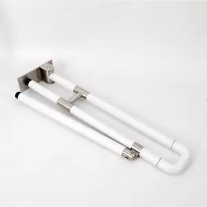 Maniglia pieghevole per WC in acciaio inox 300 kg alzapersona maniglia di supporto maniglia fino - Foto 1 di 10