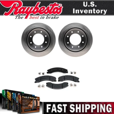 Rotores de freno traseros y pastillas de freno metálicas para Chevrolet Silverado 3500 HD 2015 Foto 1 de 4
