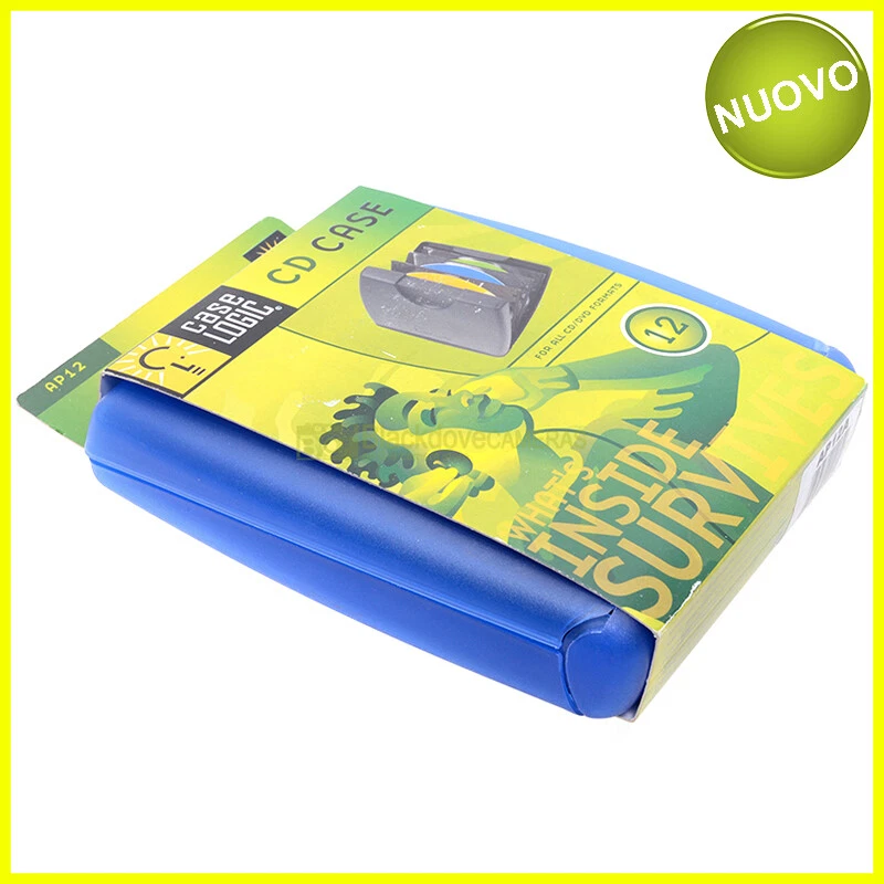 CD Box 12 posti Porta CD rigido con cerniere Case Logic. DVD Storage. CD case. - Immagine 1 di 2