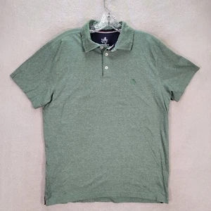 Rugby University Mint Knit Stretch Collar Business Casual Polo Shirt Men Size L - Picture 1 of 20