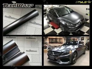 Film vinyle covering gris mat métallisé thermoformable adhesif 50 x 30 cm  - Imagen 1 de 1