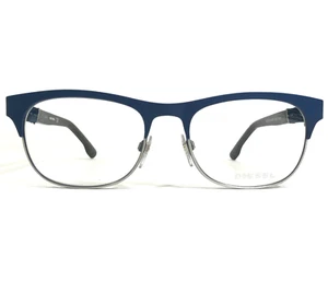 Diesel Eyeglasses Frames DL5125 col.091 Denim Blue Square Horn Rim 52-17-145 - Picture 1 of 12