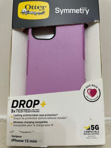 OtterBox Case for iPhone 12 Mini Symmetry Rugged SnapOn Cover - Purple