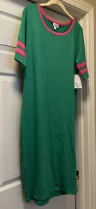 New LuLaRoe Julia Green Dress Women's Size XL - Picture 1 of 6