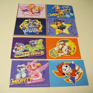 8 Paw Patrol Puzzle 8 Teile jeweils in Holzbox mit Schiebetablett - Bild 1 von 7