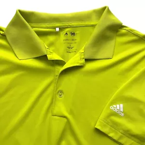 Adidas Golf Herren Large Pure Motion Neon Grün Polyester Polo Kurzarm Shirt - Bild 1 von 22