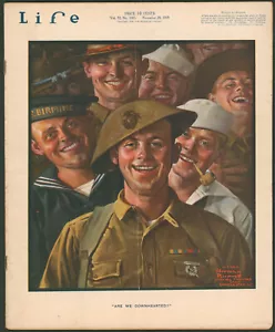 Life Magazine November 28 1918 WWI Norman Rockwell Art "Are We Downhearted?" - Picture 1 of 9