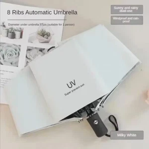 Automatic Umbrella Anti-UV Sun/Rain Windproof 3 Folding Compact Umbrella - Picture 1 of 33