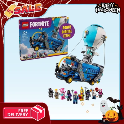 [FASH SALE] LEGO Fortnite Battle Bus 77073 Collectible Building Toy Set - Image 1 of 4