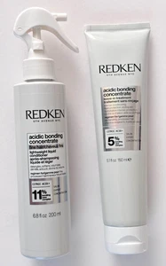 Redken Acidic Bonding Concentrate Liquid Conditioner & Leave-In Treat Set - NEW! - Picture 1 of 24