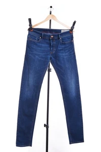 Diesel Sleenker Slim-Skinny Dark Blue Jeans Mens sz W31 L32 - Picture 1 of 11