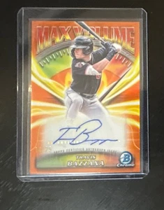 2025 Bowman Chrome Travis Bazzana Max Volume Orange Refractor Auto /25 - Picture 1 of 2