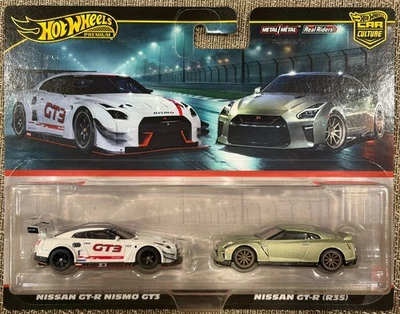 2025 Hot Wheels 2 Pack Nissan GT-R Nismo GT3 , Nissan GT-R (R35) , Free Shipping - Image 1 of 4