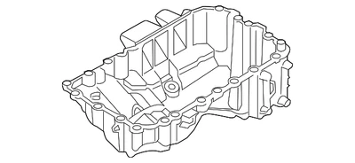 BMW 528i xDrive original BMW 2012-2016 - cárter de aceite del motor 11-13-7-603-638 Foto 1 de 2