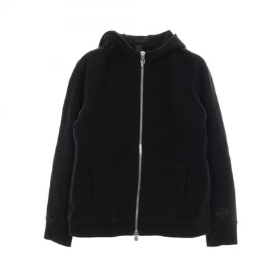 CHROME HEARTS Y NOT CH parche daga cremallera sudadera con capucha algodón negro usado #M Foto 1 de 4