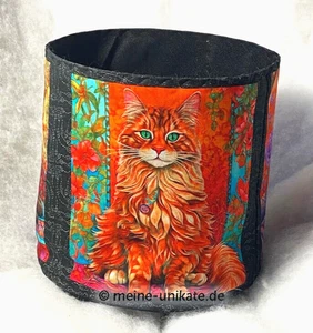 NEU* großer Übertopf* Utensilo* Stoffkorb* Stubentiger *Katze* 20 cm *Dekoration - Bild 1 von 8