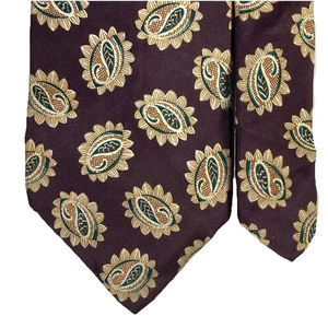 Harvé Benard by Benard Holtzman Vintage Herrenkrawatte 100 % Seide Paisley 3,75 x 59 "EUC - Bild 1 von 7