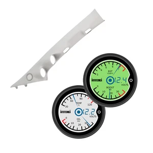 Light Grey Painted Pillar Pod w/ 3in1 LCD Digital Gauges Suits Ford Ranger PY 20 - Picture 1 of 9