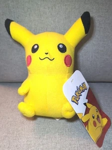 Pikachu Pokemon Plush 6" Officially Licensed NWT Toy New Plushie - Picture 1 of 5
