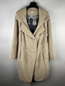 Annette Gortz Womens Avant Garde Alpaca Wool Beige Casual Long Coat Size S - Picture 1 of 22