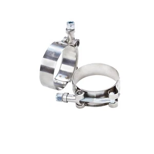 4.02"-4.33" 102-110mm Stainless Steel T-Bolt Clamp For ID:3.75" Silicone Hose X2 - Bild 1 von 4