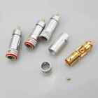 4pcs Audiocrast Welding-Free Gold Plated RCA Connector HiFi Audio Cable RCA Plug