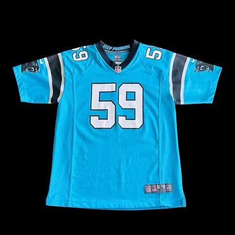 Nike Carolina Panthers #59 Luke Kuechly Football Jersey Youth Size Large (14-16) Cover
