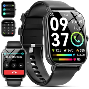 Smart Watch (Answer/Make Call), Heart Rate Sleep Monitor for Android iOS for Men - Picture 1 of 8