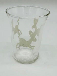 Vintage Libbey Donkey on Juice Glass Shot 4 oz - Picture 1 of 5