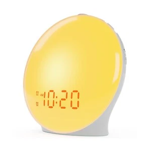 Wake Up Light Sunrise Alarm Clock for Kids, Heavy Sleepers, Bedroom, with Sun... - Picture 1 of 6