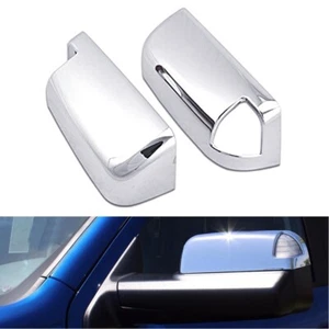 For 2010-18 Dodge Ram 2500 3500 Top Half Chrome Tow Mirror Covers W/ Turn Signal - Picture 1 of 2