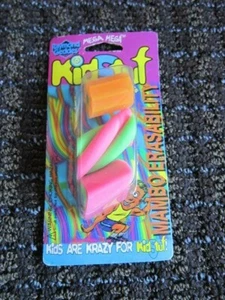  Vintage Eraser Raymond Geddes 3 Colorful 1990's New in Package Collectible - Picture 1 of 9